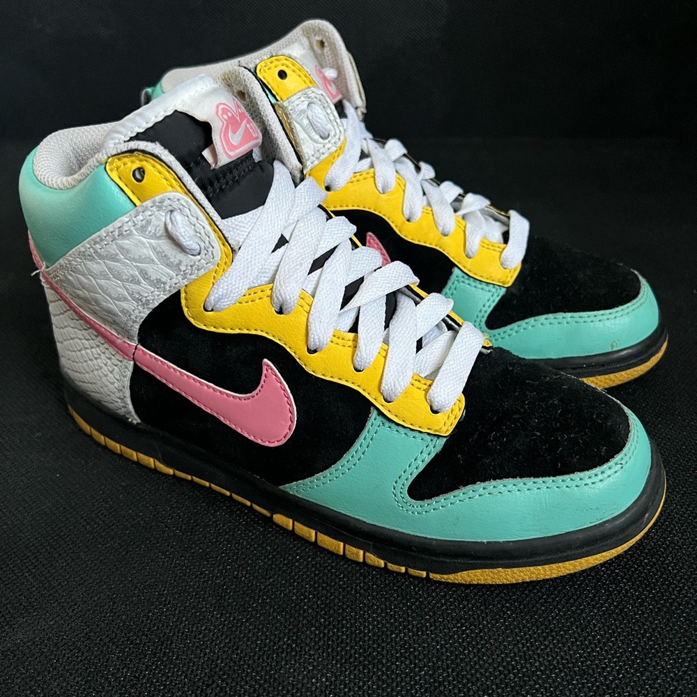 2009 Nike SB Dunk 6.0 Dunk High Top Multicolor Sneakers